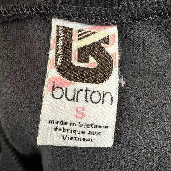 Burton Women's Sweater Sweatshirt Pullover Velour Crew Neck Black Size Small - Picture 6 of 9